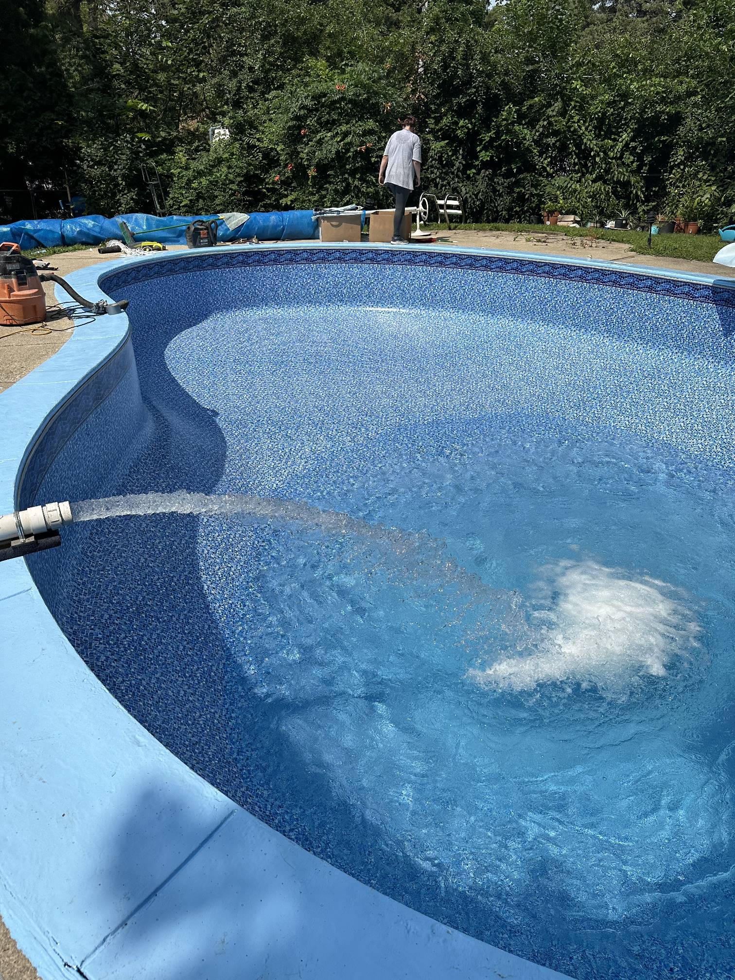 Photo of an ASAP In-ground pool vinyl liner replacement Brookfield WI in 2024