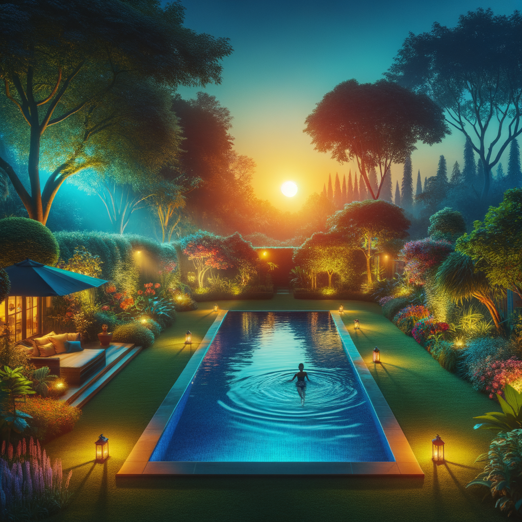 Twilight laps in the backyard between practices